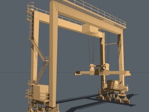 gantry crane 3D मॉडल