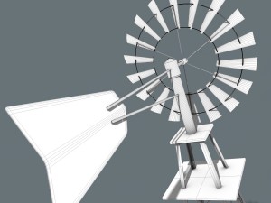 windmill Model 3D