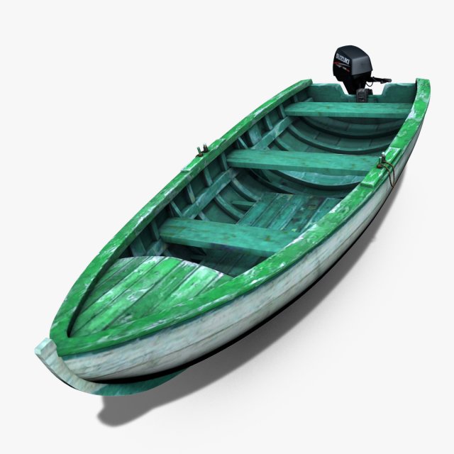 motorboat Modèle 3D .c4d .max .obj .3ds .fbx .stl .blend 