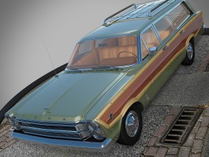 ford country squire 1966 3D Model