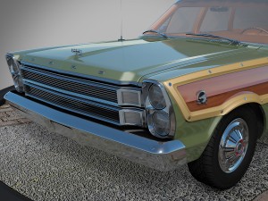 ford country squire 1966 3D Model