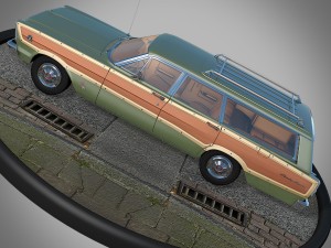ford country squire 1966 3D Model