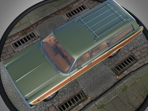 ford country squire 1966 3D Model