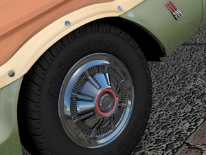 ford country squire 1966 3D Model