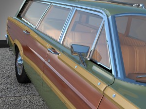 ford country squire 1966 3D Model