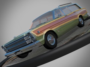 ford country squire 1966 3D Model