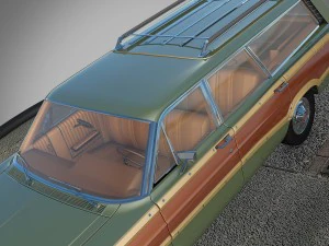 ford country squire 1966 3D Model