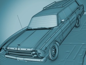 ford country squire 1966 3D Model
