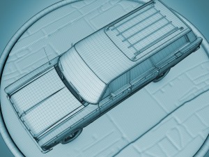 ford country squire 1966 3D Model