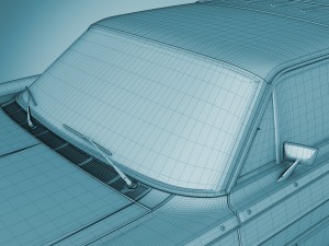 ford country squire 1966 3D Model