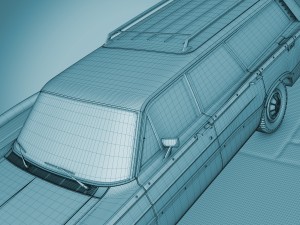 ford country squire 1966 3D Model