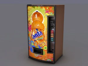 vending machine fanta 3D Model