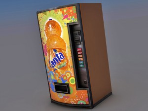 vending machine fanta Model 3D
