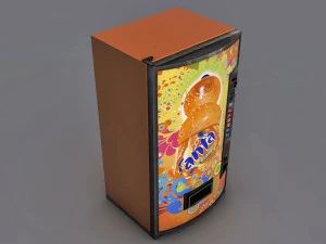 vending machine fanta 3D Model