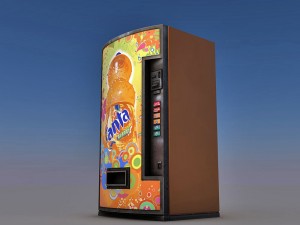 vending machine fanta Model 3D