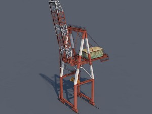port container crane 3D Model