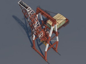port container crane 3D Model