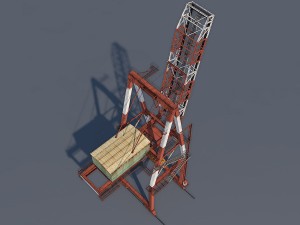 port container crane 3D Model