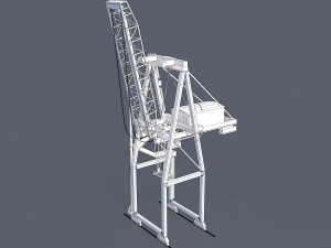 port container crane 3D Model