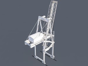 port container crane 3D Model