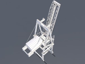 port container crane 3D Model