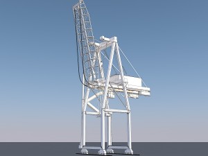 port container crane 3D Model