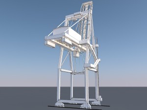 port container crane 3D Model