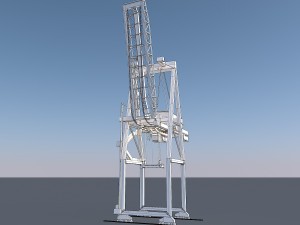 port container crane 3D Model
