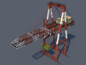 port container crane 3D Модель