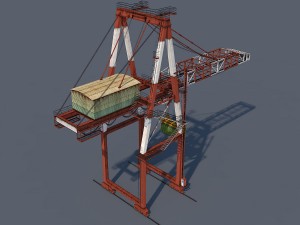 port container crane 3D Модель