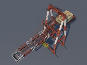 port container crane 3D Модель