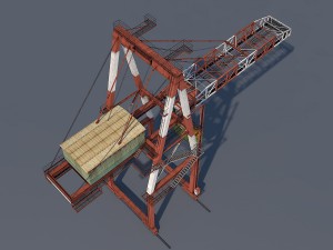 port container crane 3D Модель