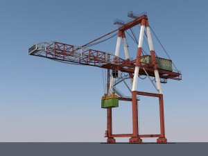 port container crane 3D Модель