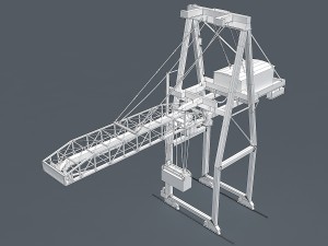 port container crane 3D Модель