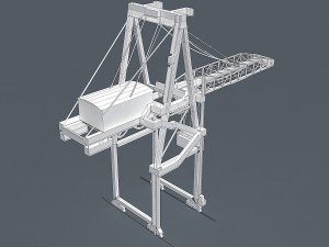port container crane 3D Модель