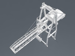 port container crane 3D Модель