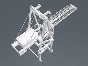 port container crane 3D Модель