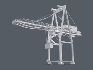 port container crane 3D Модель