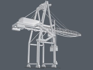 port container crane 3D Модель