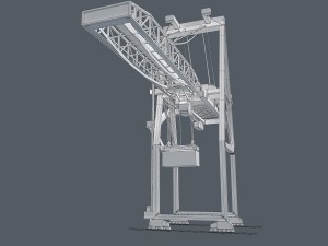 port container crane 3D Модель