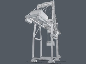 port container crane 3D Модель