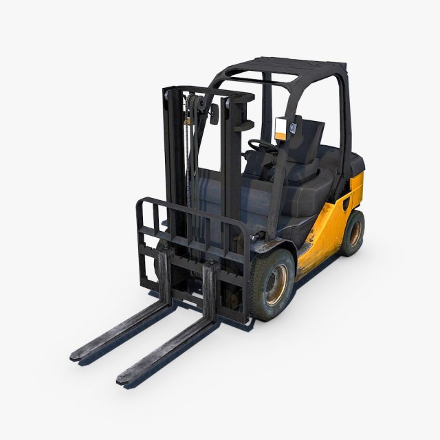forklift 3D Model .c4d .max .obj .3ds .fbx .stl .blend 