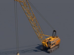 crawler crane Modèle 3D