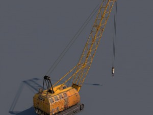 crawler crane Modèle 3D