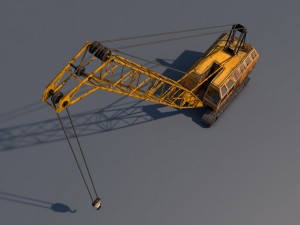 crawler crane Modèle 3D