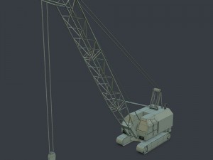 crawler crane Modèle 3D