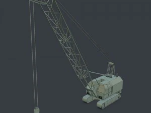 crawler crane 3D Model