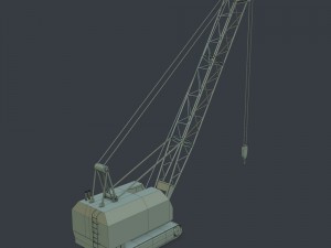 crawler crane Modèle 3D