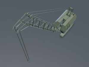 crawler crane Modèle 3D