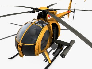 hughes ah-6 little bird 3D Модель
